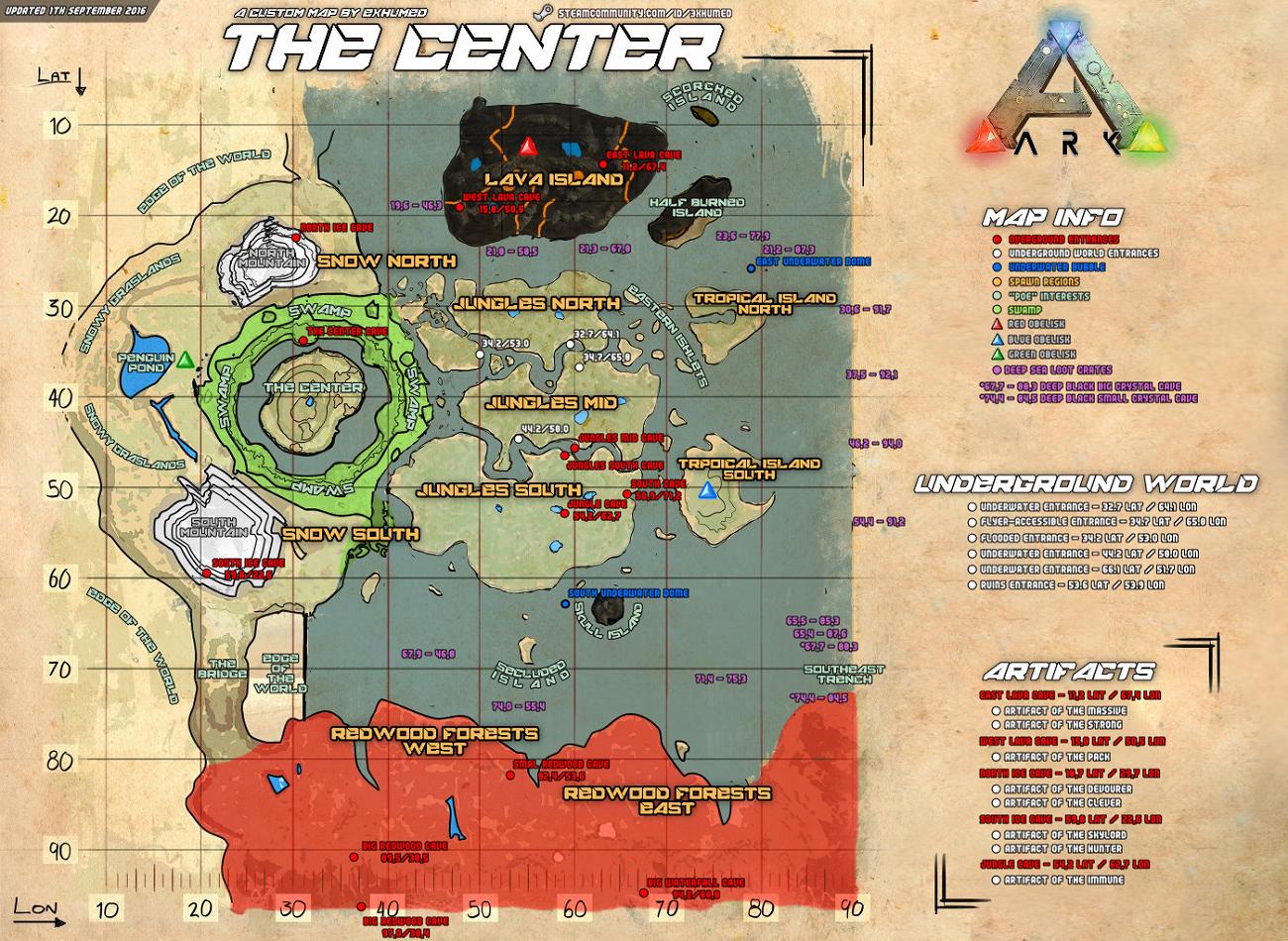 Карта TheCenter ARK Survival Evolved