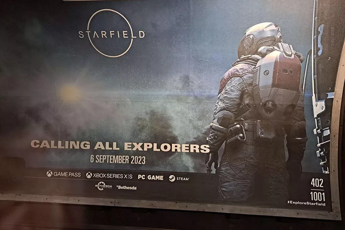В мире появилось более 1000 уникальных рекламных щитов с изображением Starfield