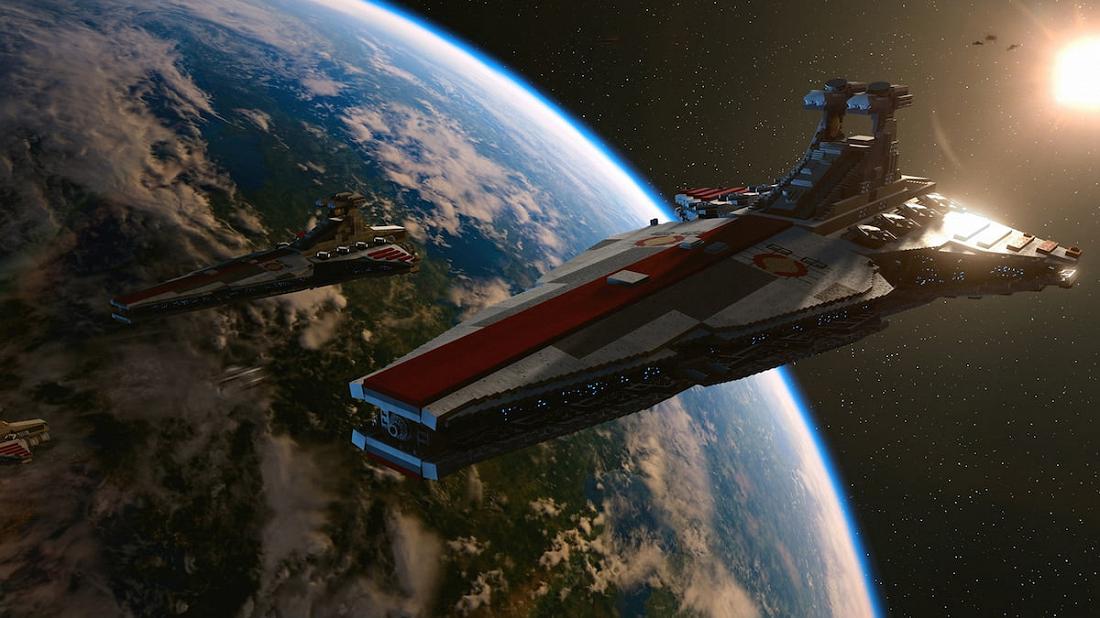 LEGO Skywalker Saga: — Как работает управление кораблем?