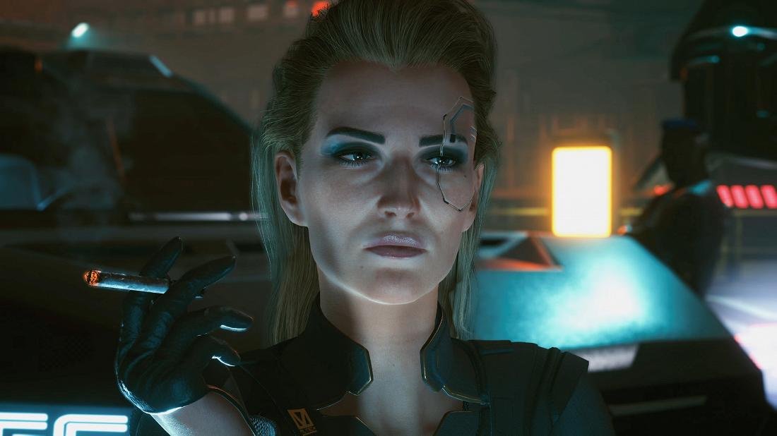 Модель представила в образе раскованной Мередит Стаут из Cyberpunk 2077