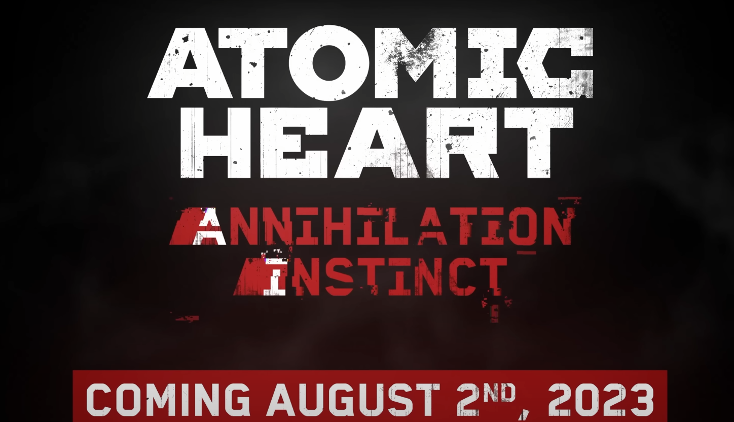 Релиз atomic. Atomic Heart DLC Annihilation Instinct. Атомик Харт Annihilation Instinct. Атомик Харт лого. Atomic Heart дополнения.