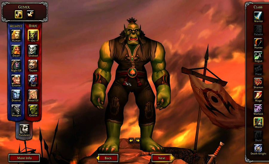 Choice of race and class in Wow Classic: detailed guide