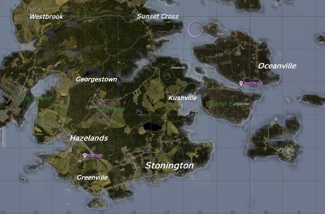 Dayz карта deer isle