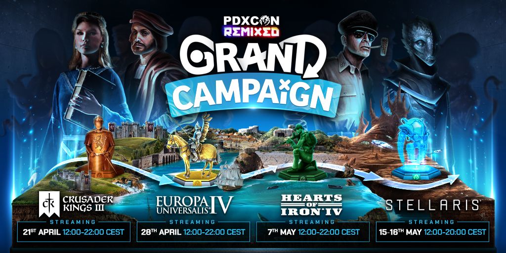 Crusader Kings 3: Путешествие в PDXCON начинается: Представляем Грандиозную кампанию!