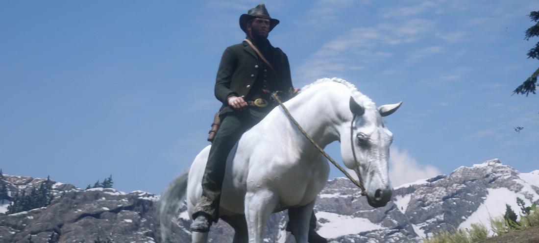 Белая лошадь в Red Dead Redemption 2: Лучшая дикая лошадь