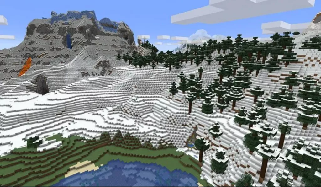 Образец Minecraft Caves & Cliffs: Part Two в последнем экспериментальном снимке