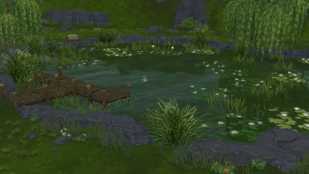 Как построить пруд в The Sims 4