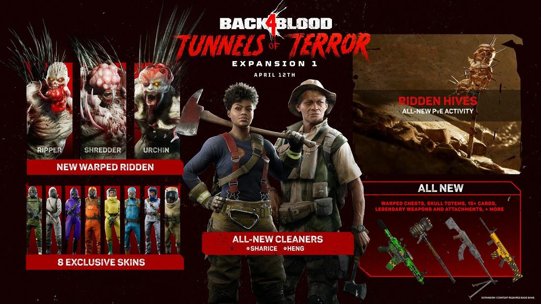 Back 4 Blood: Дополнение «Туннели ужаса» выйдет 12 апреля