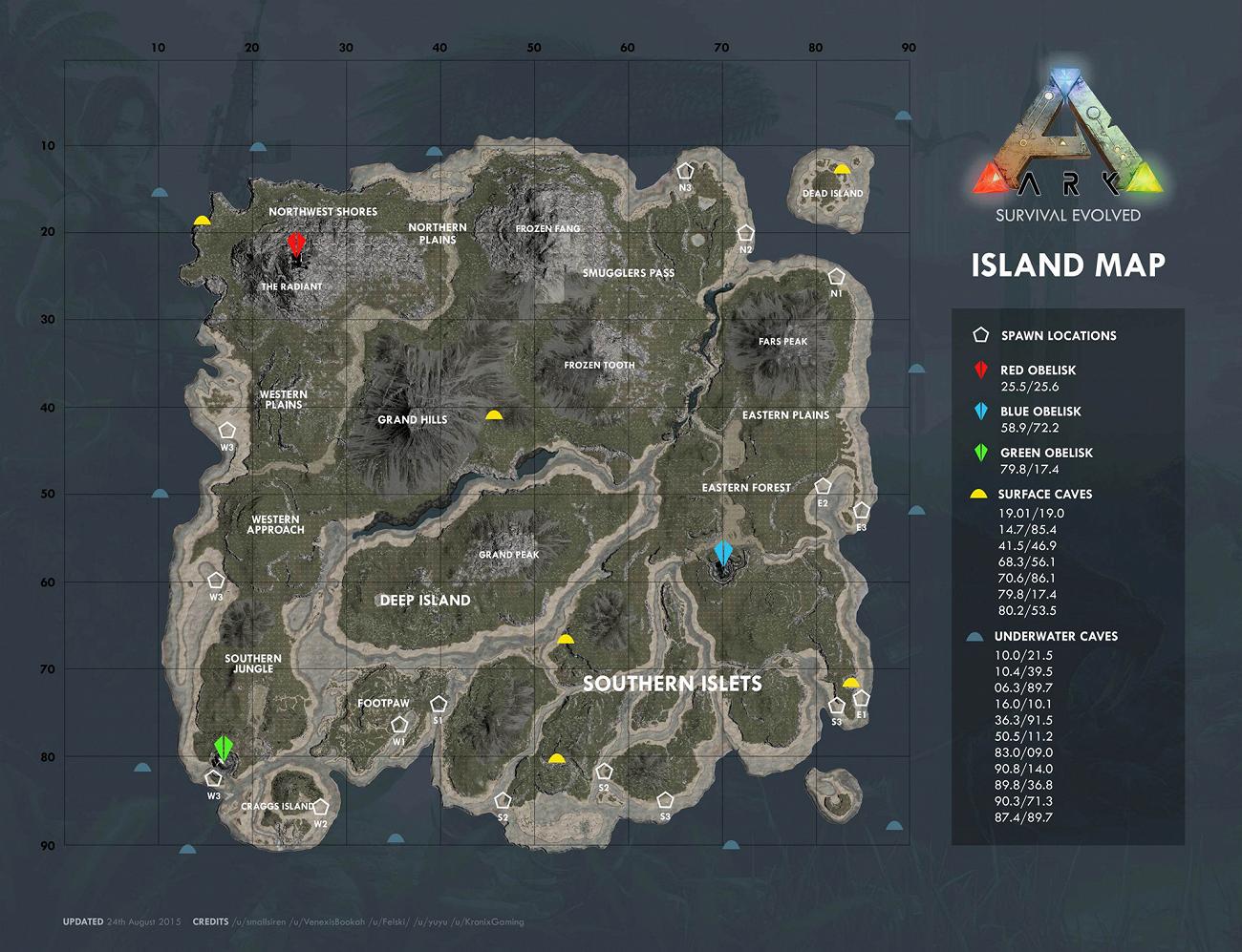 Карта TheIsland ARK Survival Evolved