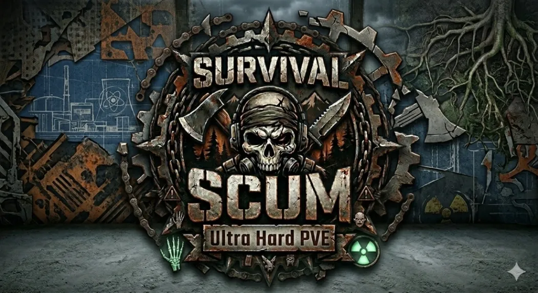 SURVIVAL SCUM Ultra Hard PVE [Loot x0.3][Zombi x2][MOD+]